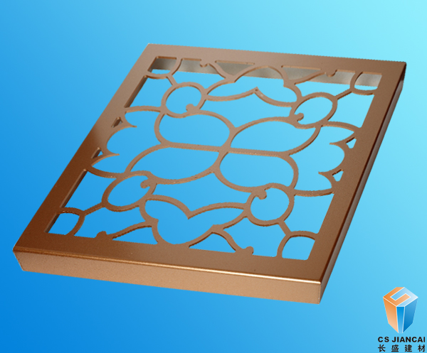 淡黃色的鏤空鋁單板 淡黃色的鏤空鋁單板