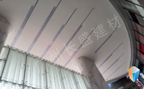 卜蜂中心_大門鋁單板吊頂效果實拍 卜蜂中心_大門鋁單板吊頂效果實拍
