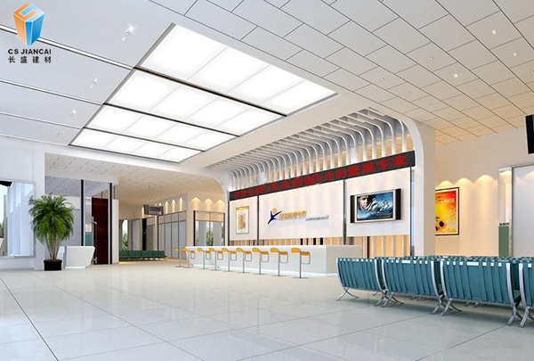 沖孔吸音鋁扣板辦公樓吊頂裝飾圖 沖孔吸音鋁扣板辦公樓吊頂裝飾圖