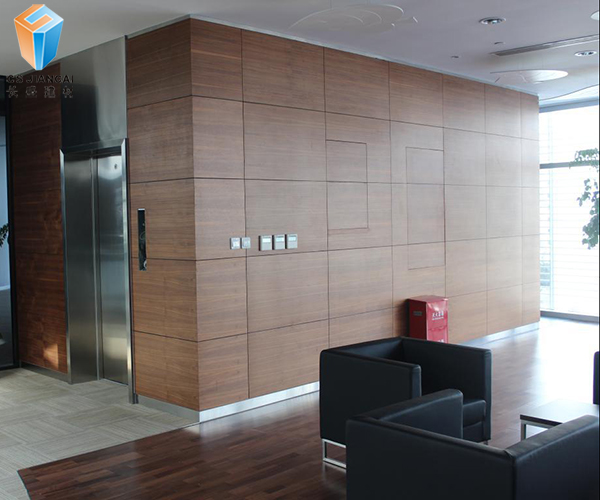 3D木紋鋁蜂窩板幕墻效果