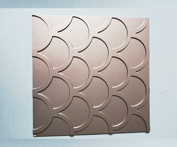 圖1-凸印花鋁單板 圖1-凸印花鋁單板